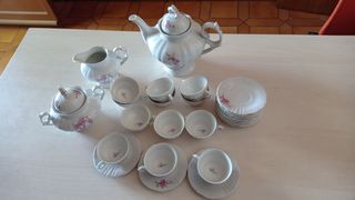 Juego de café porcelana marca Daina