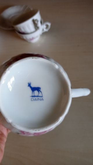 Juego de café porcelana marca Daina