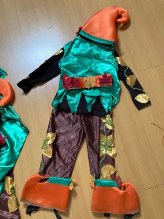 Disfraz elfos, hada, árbol