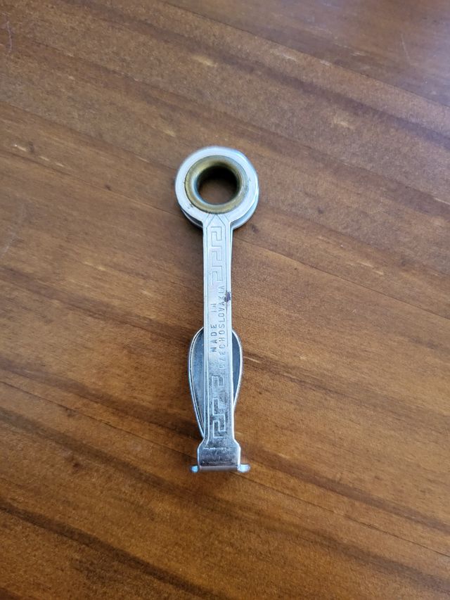 Limpiador de pipa de fumar antigo original.