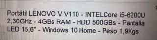 PORTATIL LENOVO 110