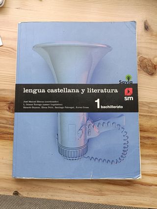 Libro castellano 1 bachillerato SM