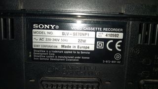 Vídeo cassette recorder SLV-SE70