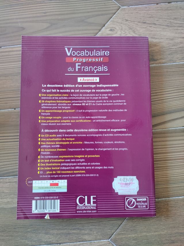 Libro "Vocabulaire progressif du français. Avancé"