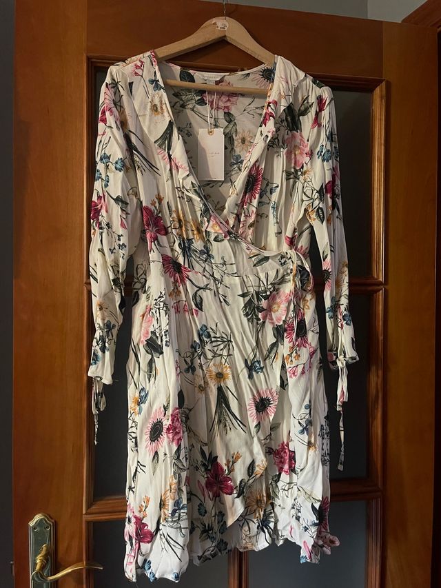 vestido Springfield cruzado