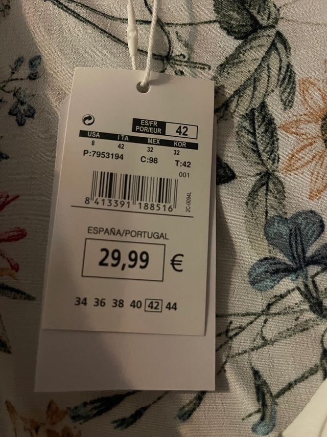 vestido Springfield cruzado