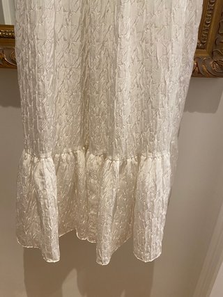 Vestido midi blanco Zara