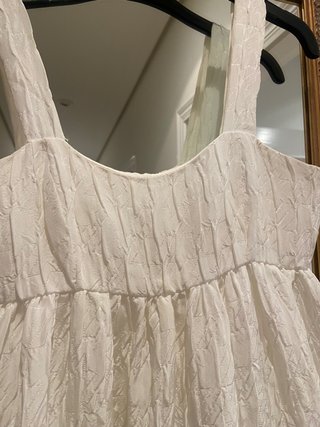 Vestido midi blanco Zara