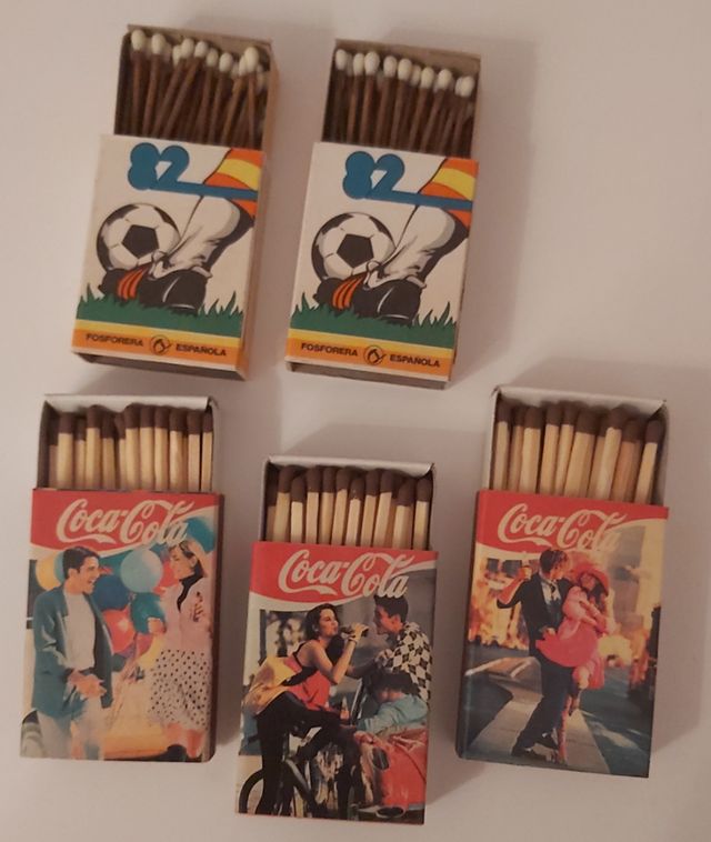 Cerillas CocaCola y Mundial 82