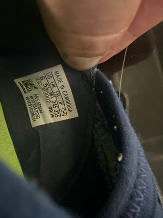 Botas futbol con tacos talla 38 1/2