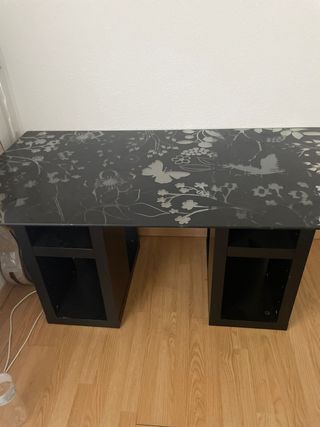 Mesa escritorio cristal 