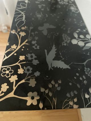 Mesa escritorio cristal 