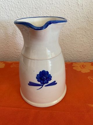 💎 Juego de jarra y fuente cerámica antigua 🔝