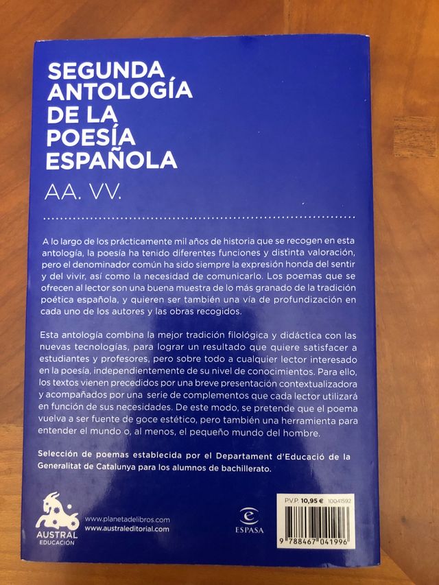Segunda antología de la poesía española