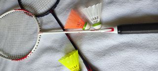 Raquetas de badminton.