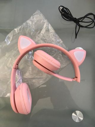 Cuffie wireless con orecchie a forma di gatto