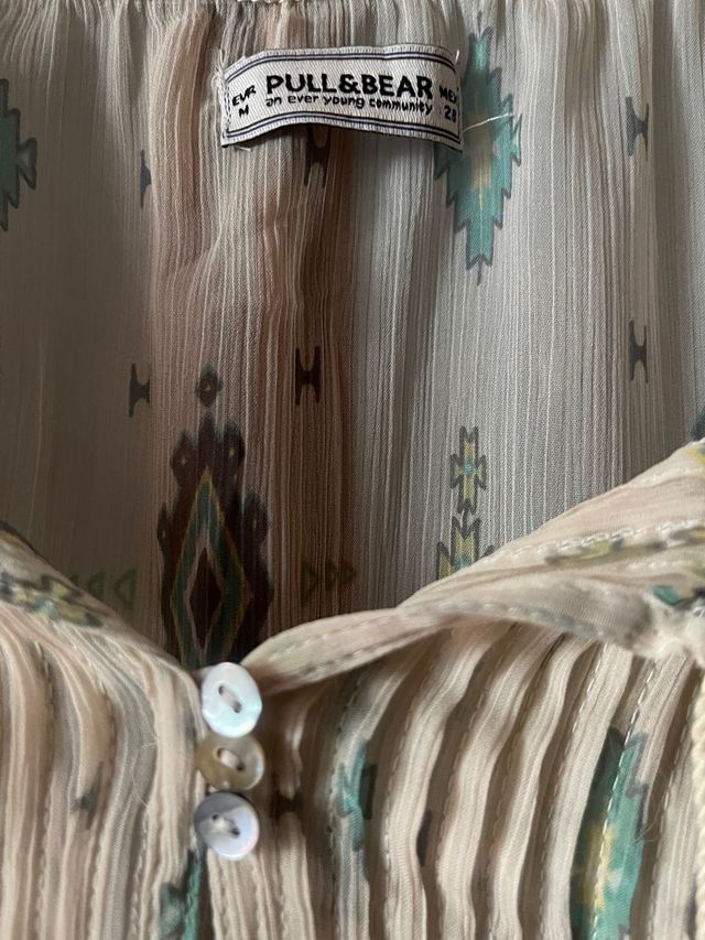 Blusa semi transparente