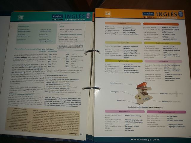 Curso de inglés Vaughan.