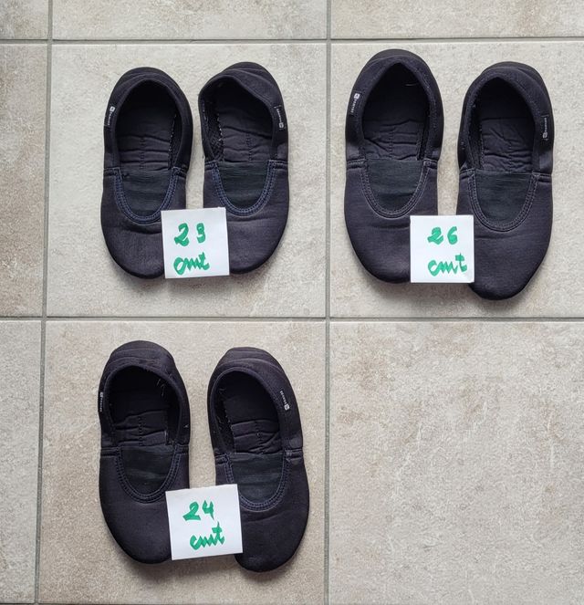 Zapatillas danza, 3 pares
