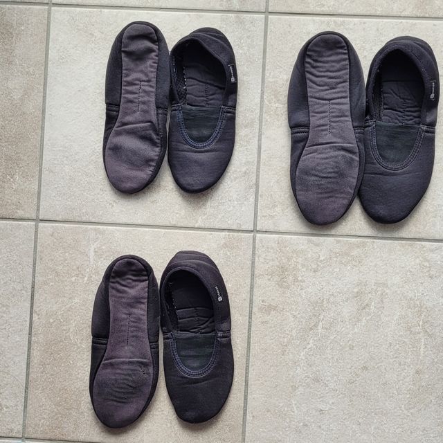 Zapatillas danza, 3 pares