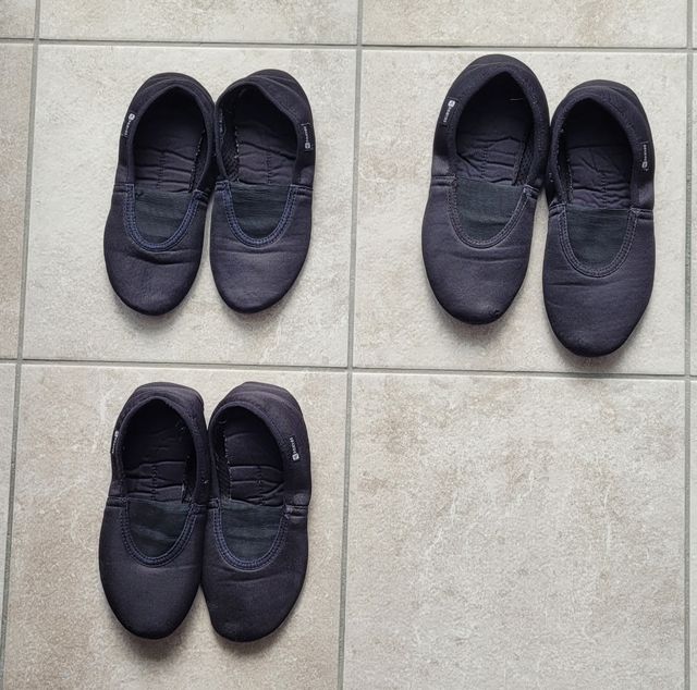 Zapatillas danza, 3 pares