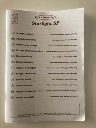 Silla de coche grupos 1, 2 y 3