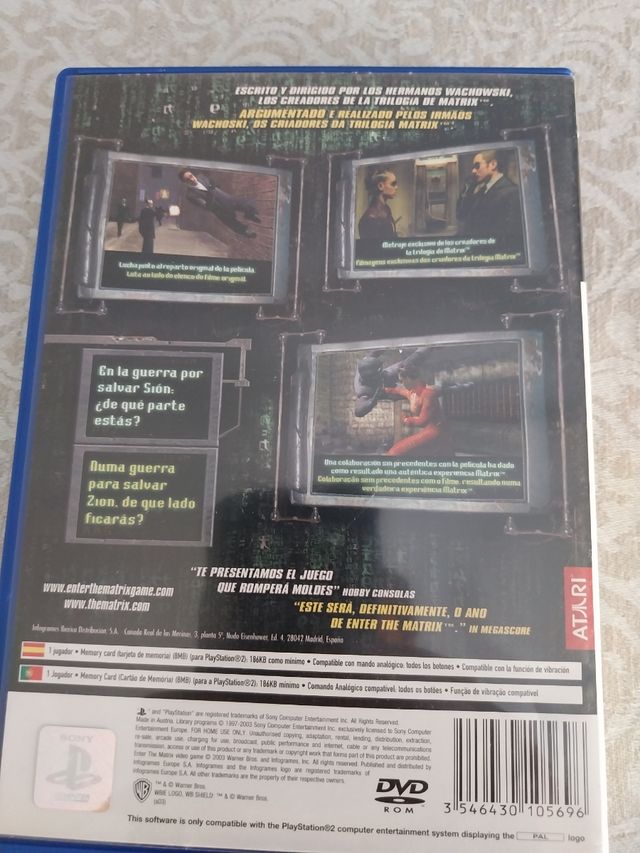 Videojuego juego ps2: Enter the Matrix