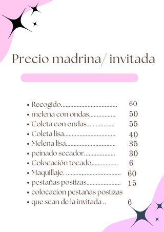 Peluquería y maquillaje evento