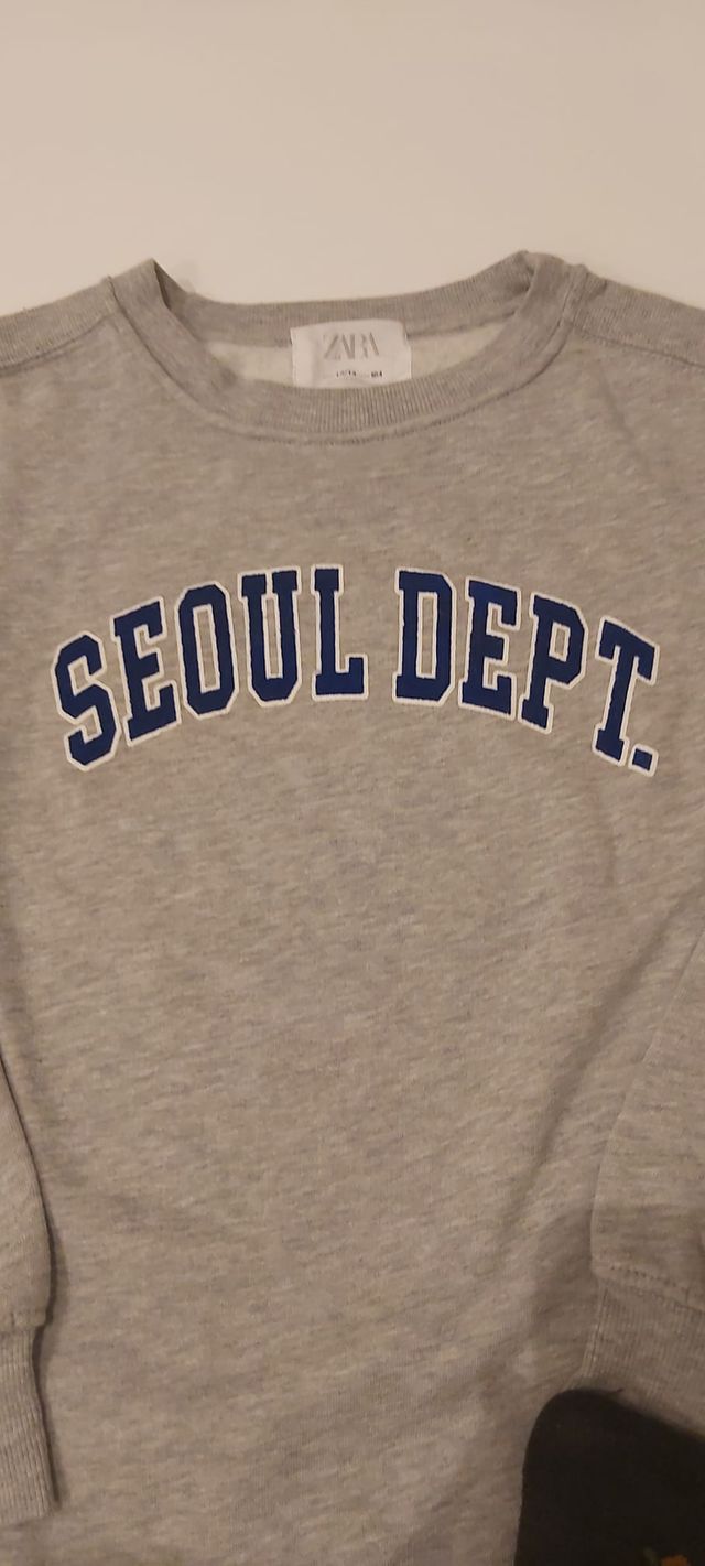 Sudadera gris ZARA Talla 13-14