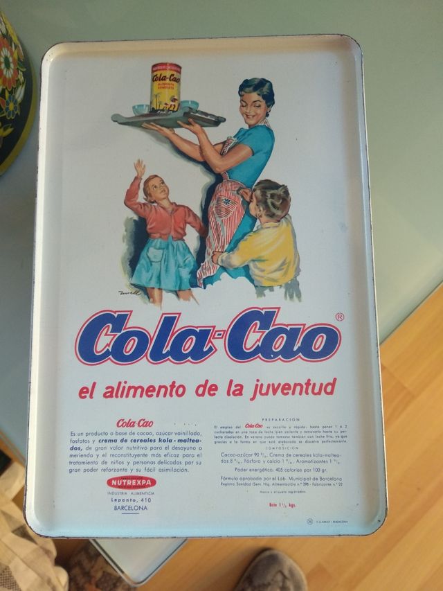 Juego dos cajas ojalata vintage