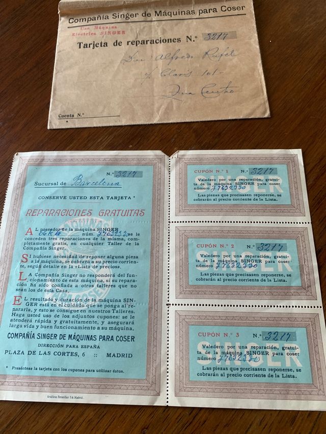 Documentos Singer maquina de coser
