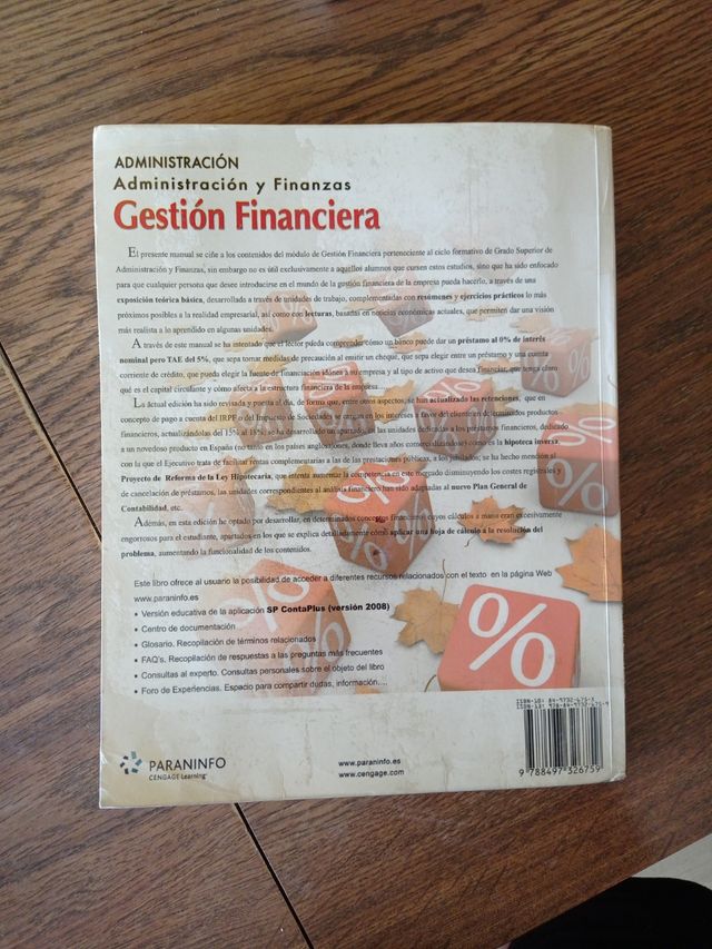 Libro gestión financiera Gabriel Escribano