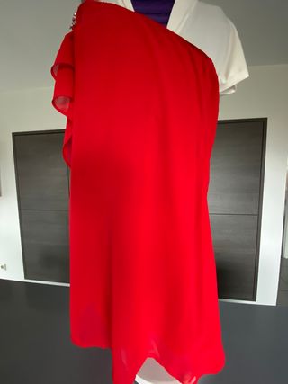 Vestido fiesta corto asimétrico Almatrichi 40