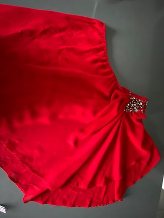 Vestido fiesta corto asimétrico Almatrichi 40