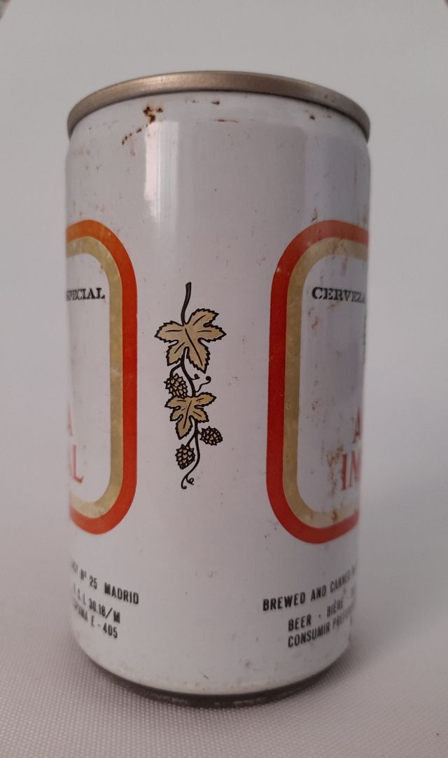 Lata cerveza Aguila Imperial 1984