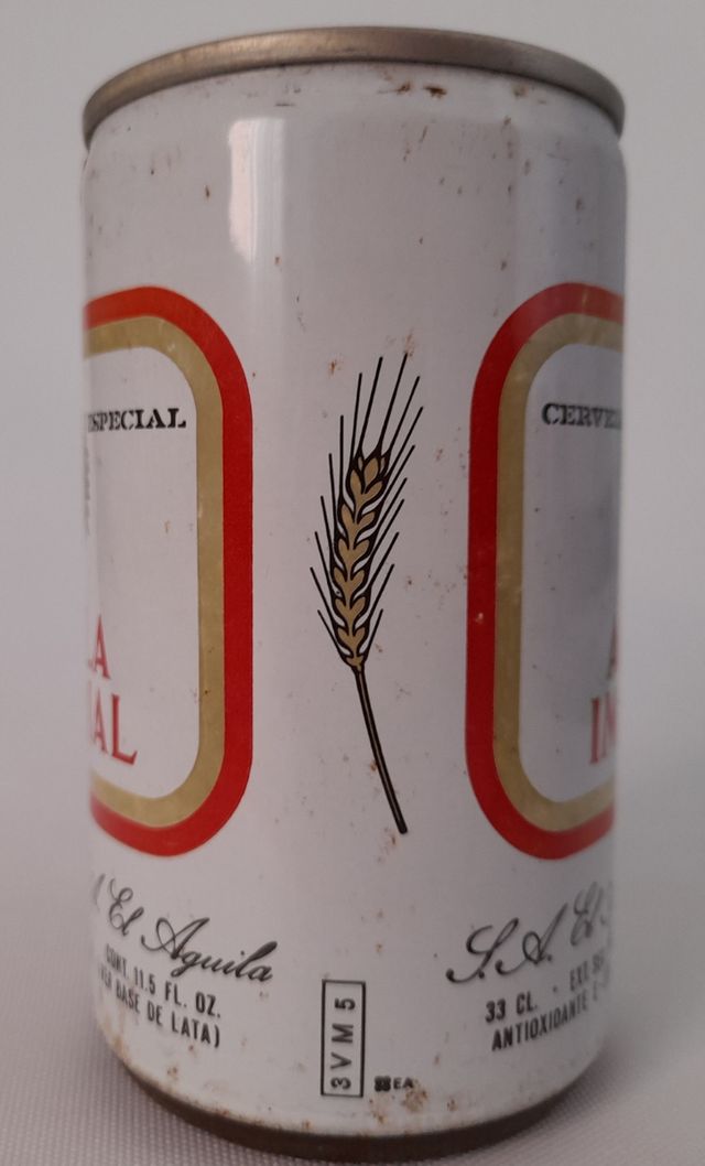 Lata cerveza Aguila Imperial 1984