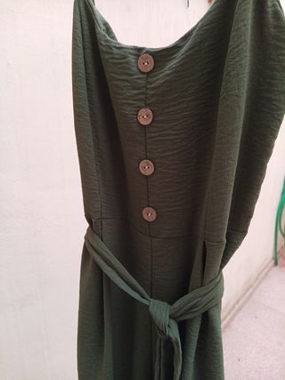 mono fresco no se arruga color verde militar