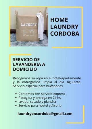servicio de lavanderia para huespedes/particulares
