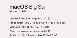 MAC BOOK PRO 2019