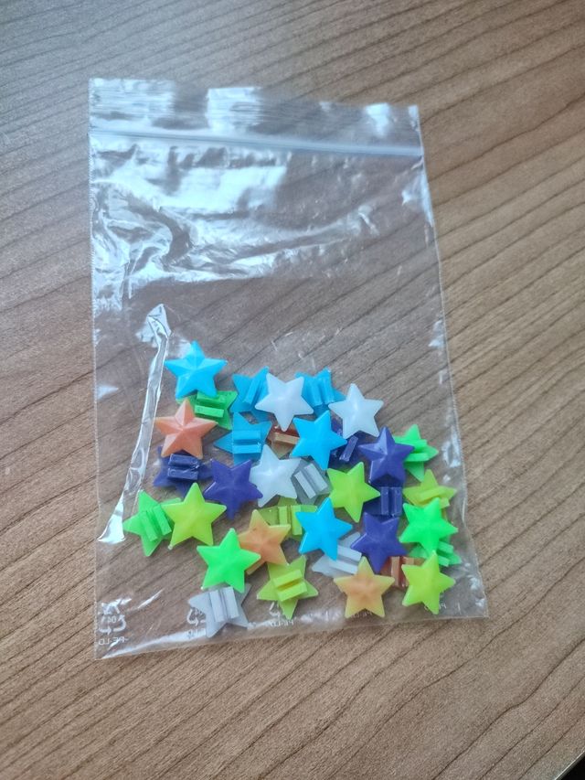Estrellitas para los radios de la bici
