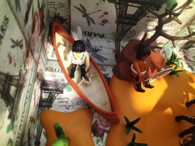 Campamento indio playmobil