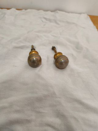 Antiguos tiradores metal latón perilla circulares