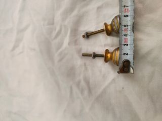 Antiguos tiradores metal latón perilla circulares