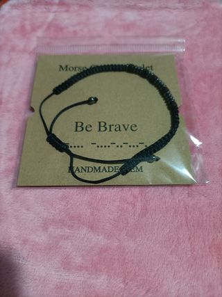 Pulsera frase código morse.