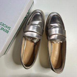 Mocassino argento donna Benetton