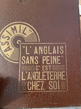 Discos gramofono curso de inglés en francés