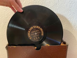 Discos gramofono curso de inglés en francés