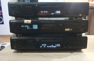 3 x Minidisc Sony MDS-JE520 JE500