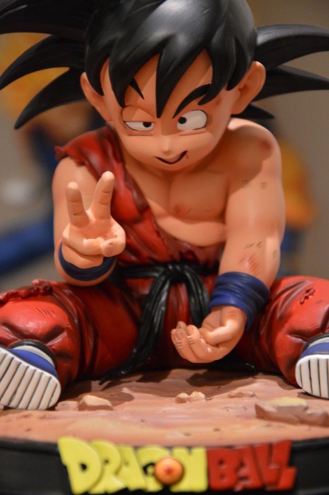 Goku kid herido MAO Dragon Ball resina
