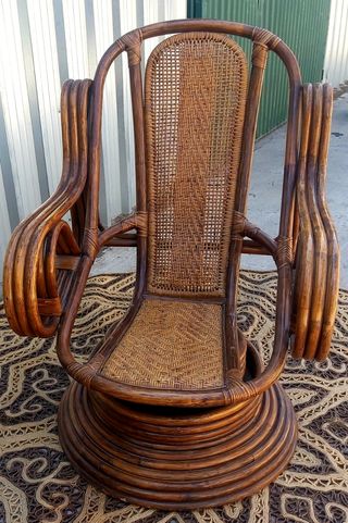 Sillón Bambú, ratán, mimbre, Enmanuelle
